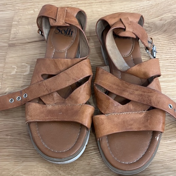 Sofft Mirabelle Brown leather sandal - Picture 2 of 4